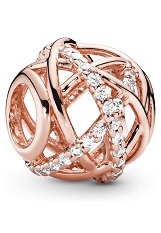 teensy rose gold lines cubic zirconia Pandora baby charm